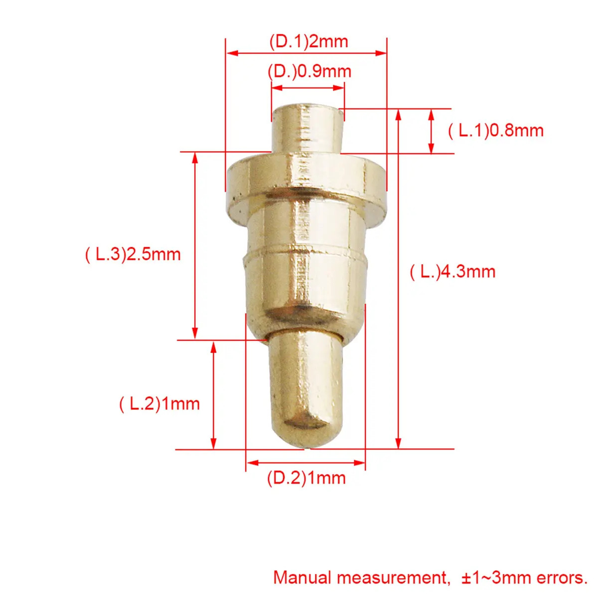 Yibuy Gold Plated PCB Probes 100 Piece | Precision Copper Pins for Electronics (70-120 chars) - view 4