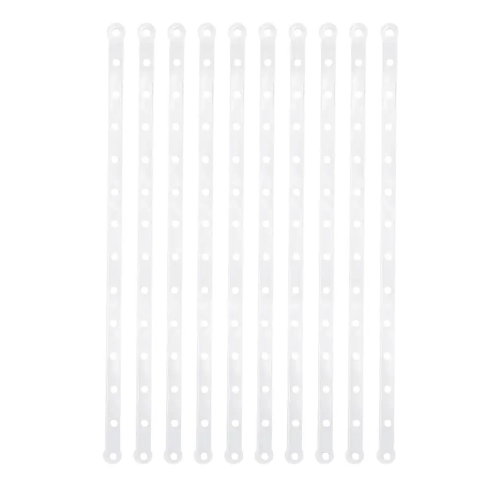 esowemsn Plastic White Display Hanger Strips 36pcs | Heavy Duty, Space Saving, Stable Connector (45-47cm) - main product image