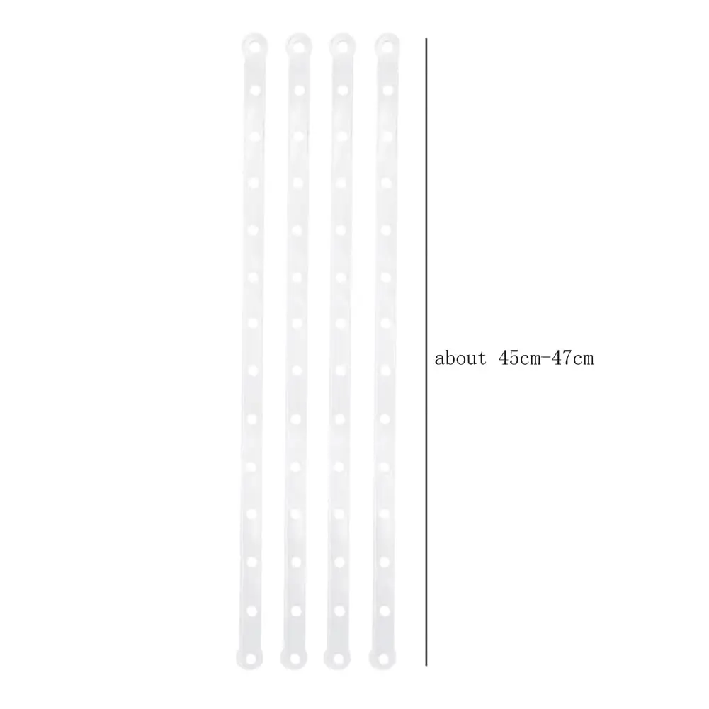 esowemsn Plastic White Display Hanger Strips 36pcs | Heavy Duty, Space Saving, Stable Connector (45-47cm) - view 3