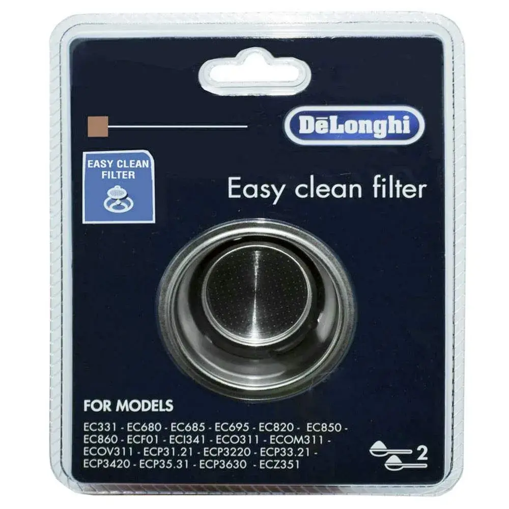 De'Longhi 2-Cup Coffee Filter Basket 5513281001_SML | Stainless Steel Permanent Filter - view 2