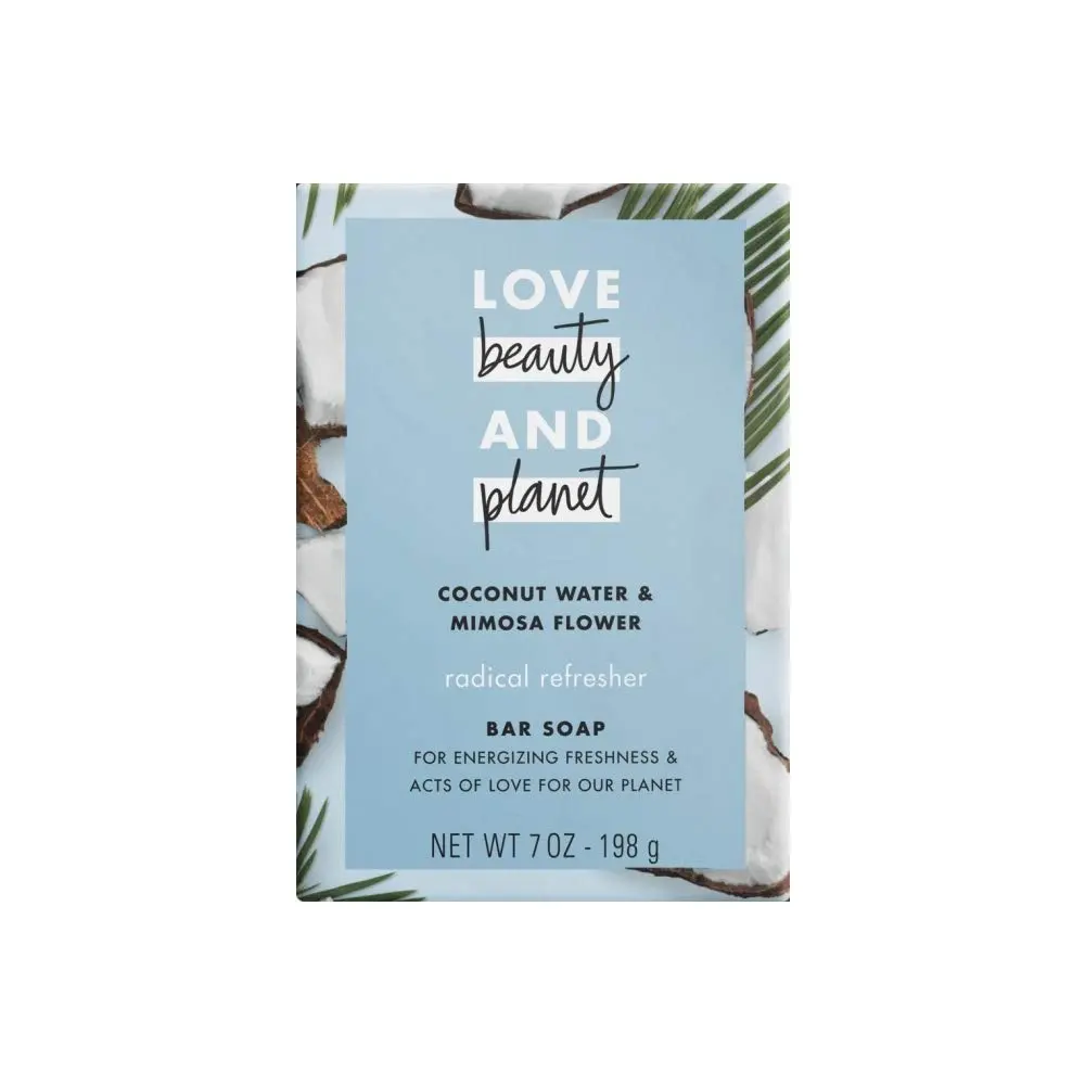 Love Beauty And Planet Coconut Water & Mimosa Flower Bar Soap, 7 Oz | Hydrating, Unisex - main product image