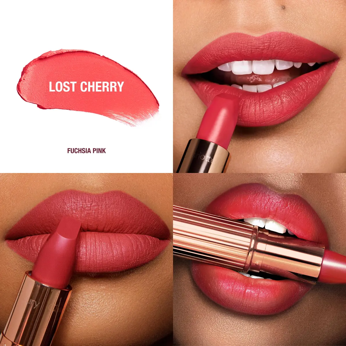 Charlotte Tilbury Matte Revolution Lipstick Lost Cherry - 1.7g (0.06 oz) | Hydrating Matte Finish - view 2