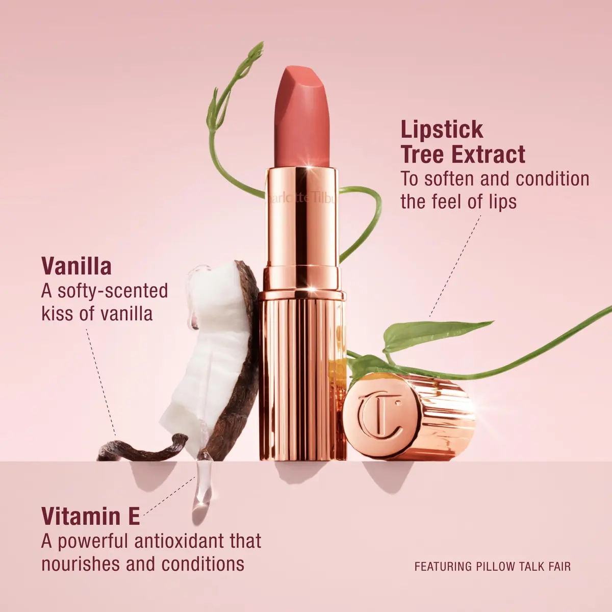 Charlotte Tilbury Matte Revolution Lipstick Lost Cherry - 1.7g (0.06 oz) | Hydrating Matte Finish - view 3