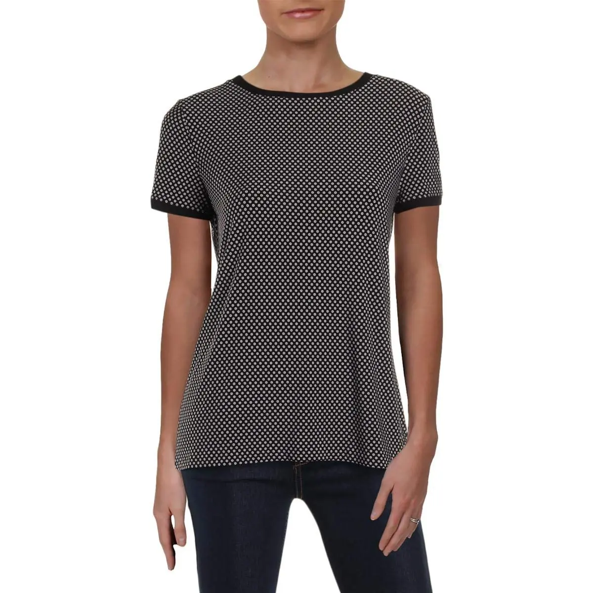 Anne Klein Women's Button Back Top Shirt, XXS | Soft Knit Fabric & Button Back Detail - main product image