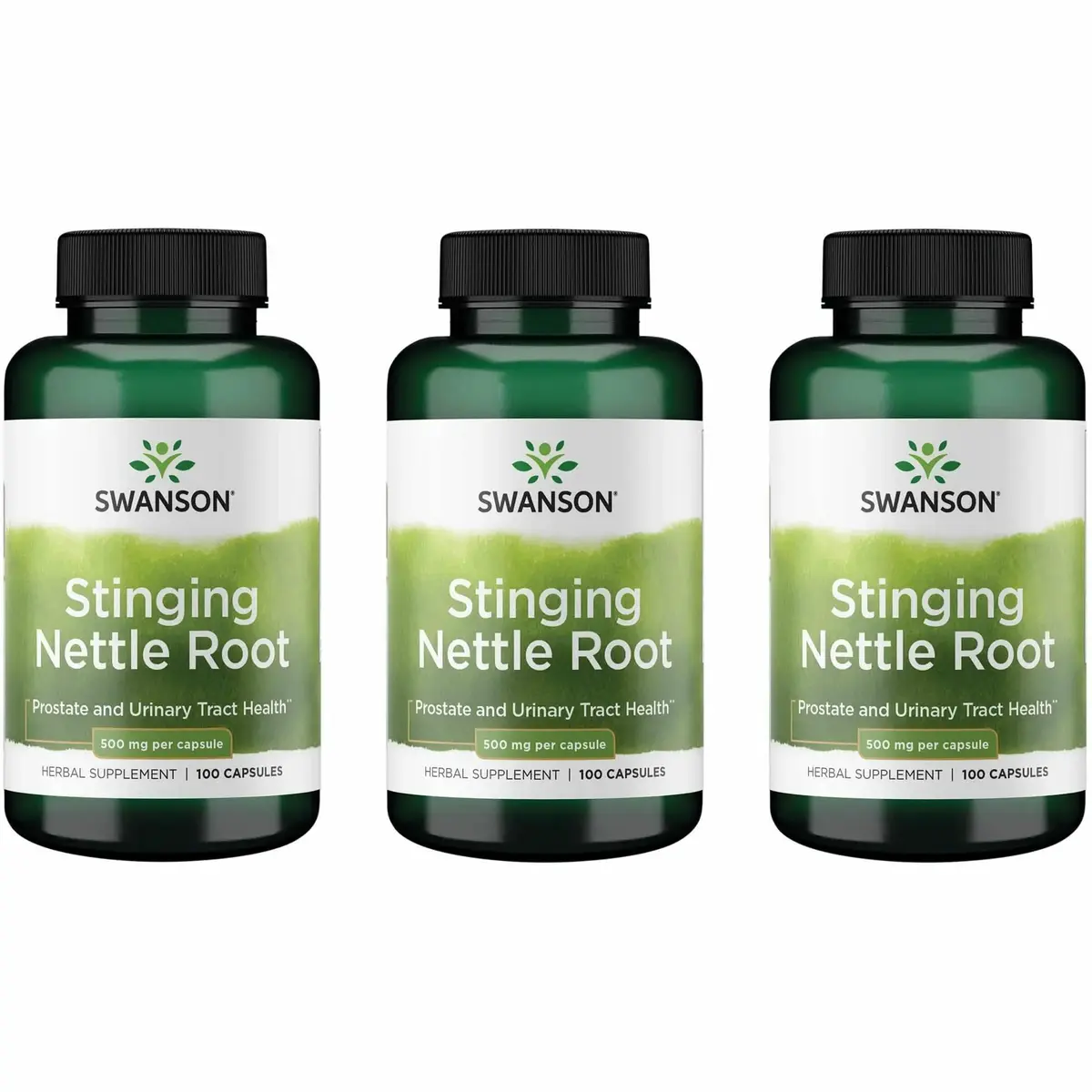 Swanson Stinging Nettle Root 500 mg | Herbal Supplement for Overall Wellness in India - main product image