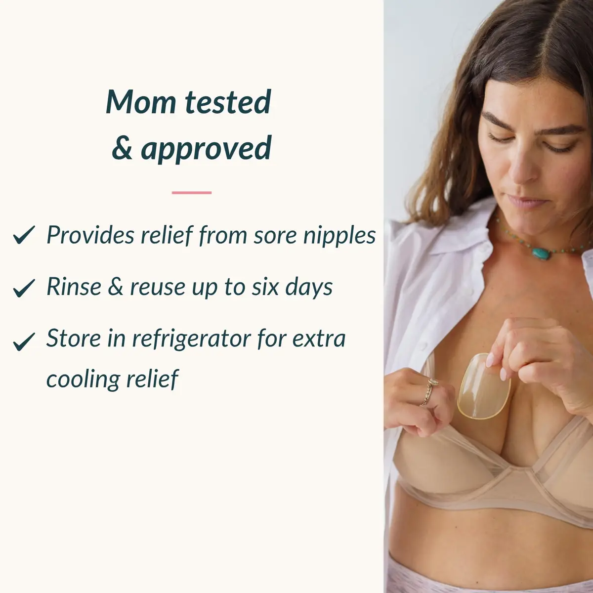 Ameda ComfortGel HydroGel Nursing Pads | Cooling | Reusable | 4 Count - view 3
