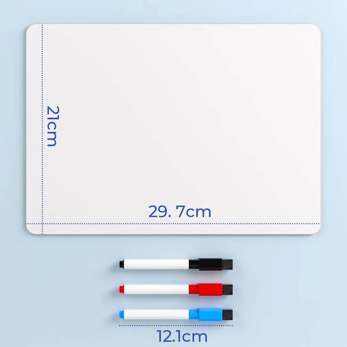Nicpro 2 Pack Small Dry Erase Lapboards 9''x 12'' (22.86cm x 30.48cm) | Double-Sided Writing Surface - view 2