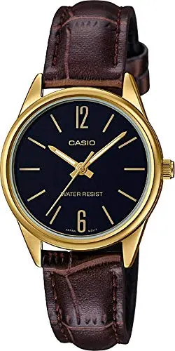 Casio Wristwatches Unisex Leather 28mm Stainless Steel Crosshair GMT Water Resistant - view 3