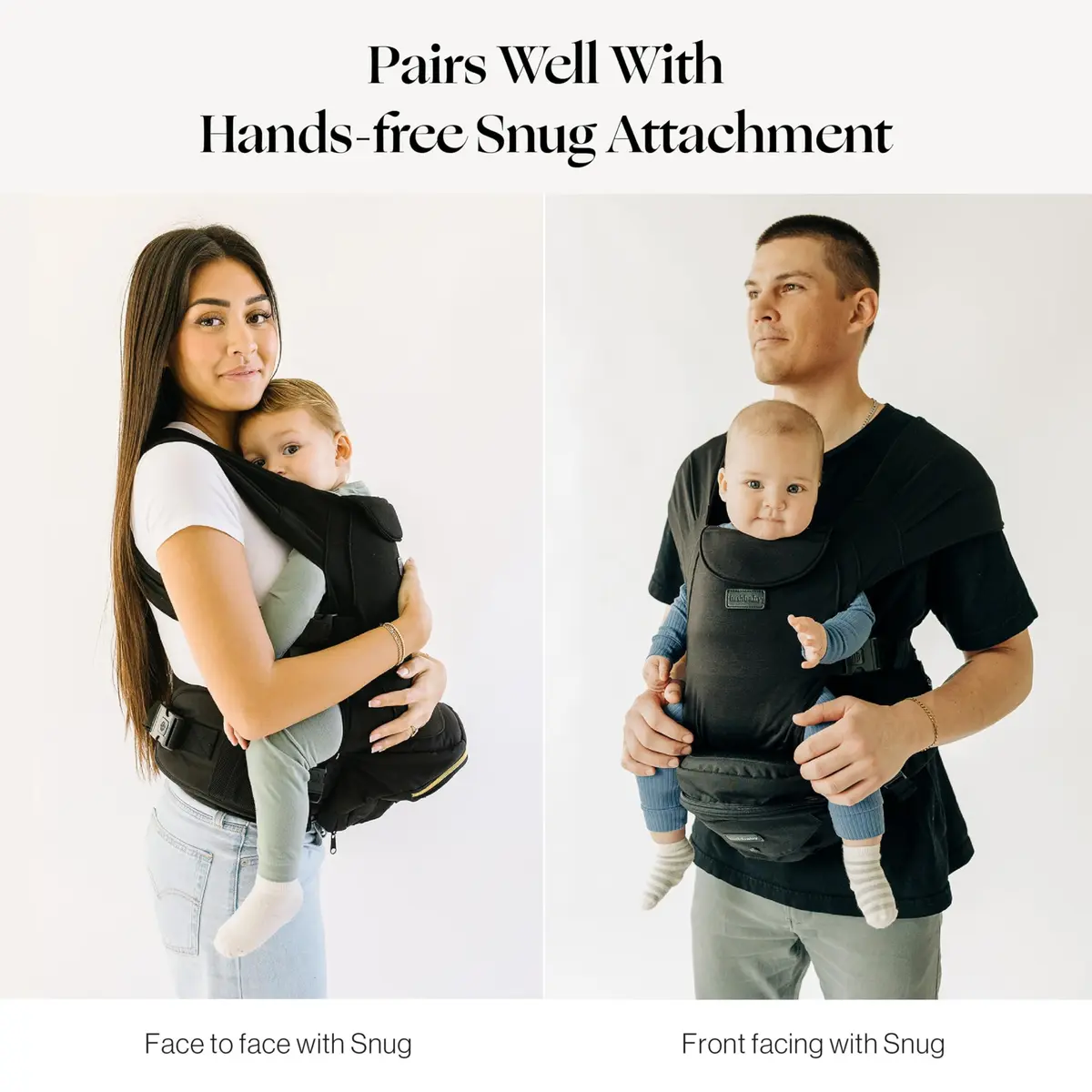 TushBaby Hip Seat Baby Carrier for Babies & Toddlers up to 45 lbs | Supportive, No-Foam, Lightweight with Storage - view 7