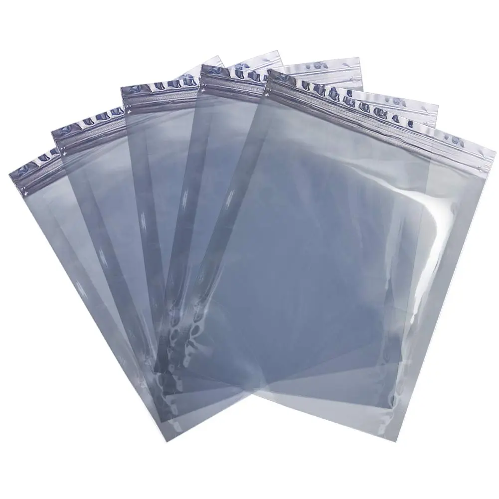 HRX Package 100pcs Ziplock Anti Static Bags 5.9 in x 7.9 in | Static-Sensitive Electronic Storage - main product image