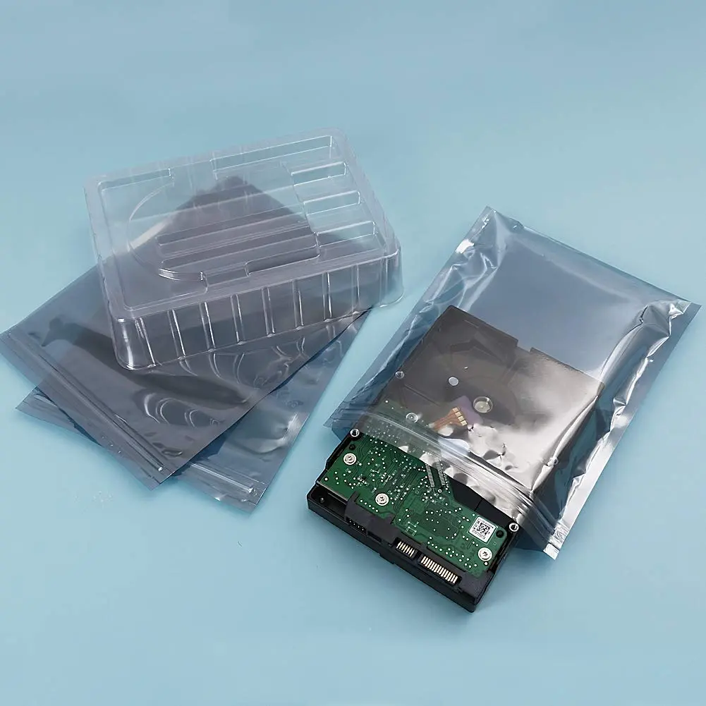 HRX Package 100pcs Ziplock Anti Static Bags 5.9 in x 7.9 in | Static-Sensitive Electronic Storage - view 4