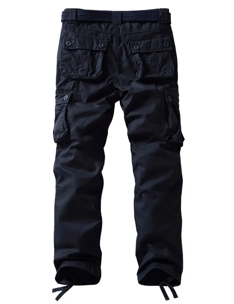 Match Men's Casual Cargo Pants 40 | Regular Fit, 100% Cotton, Dark Gray - view 3