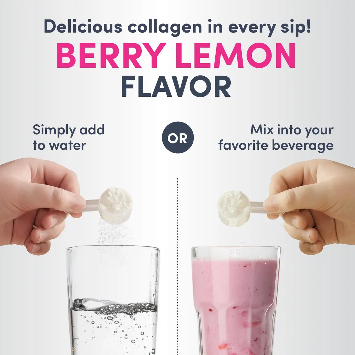 NeoCell Super Collagen Peptides Powder Berry Lemon Flavor 189g (6.7 oz) | Grass Fed Bovine Types 1 & 3 for Hair, Skin & Nails - view 7