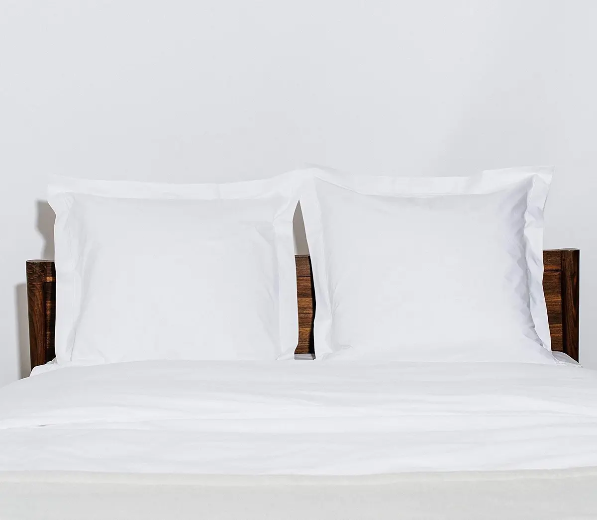 beddingstar Euro Sham Covers 28x28 | 600 TC 100% Egyptian Cotton, White, Set of 2 - view 3