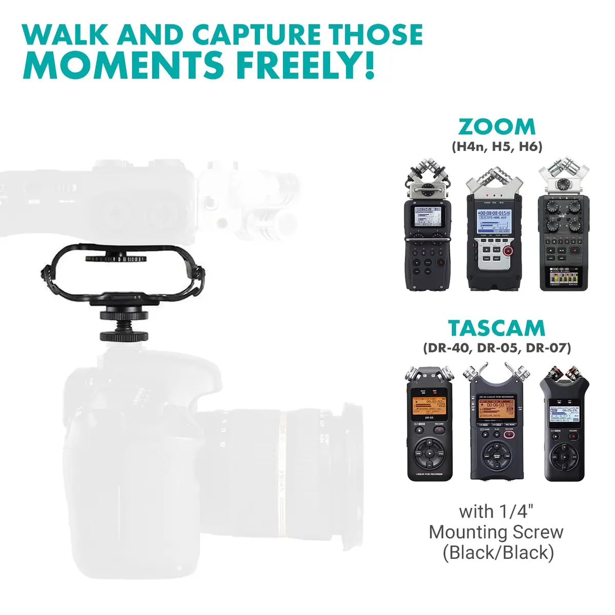 Movo SMM5-B Universal Microphone Shock Mount 55g | Reduces Handling Noise for Content Creators - view 5