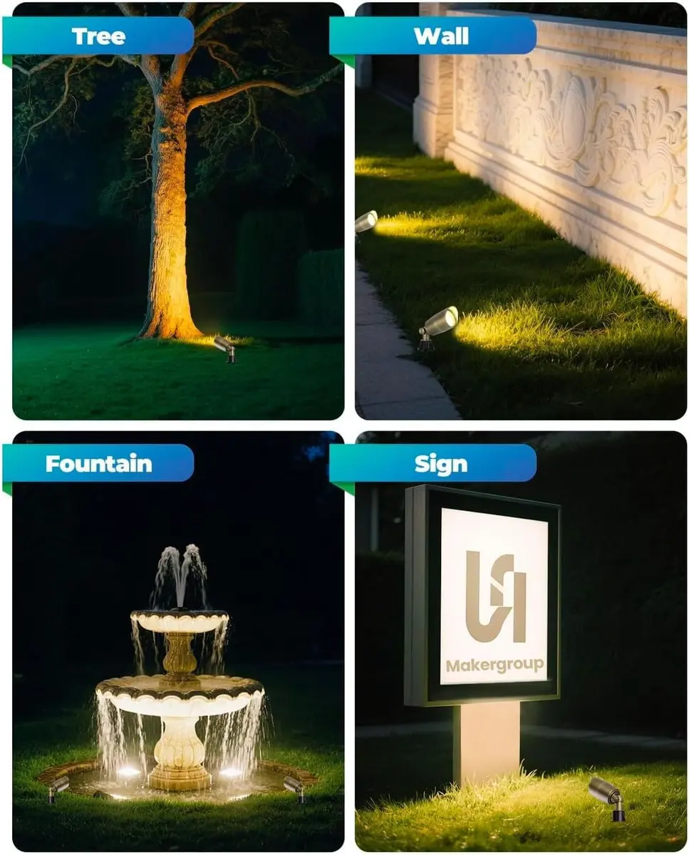 Makergroup MR16 LED Bulb 3W GU5.3 12V Warm White 2700K-3000K 6-Pack | 280 Lumens - view 7