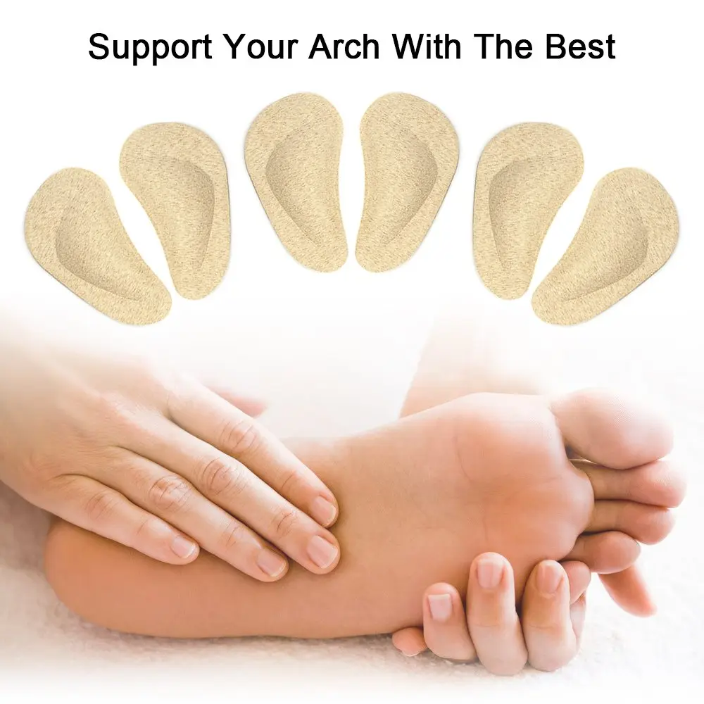 Dr. Foot Gel Arch Support Shoe Insoles for Flat Feet | High Arch, Plantar Fasciitis Relief, 3 Pairs - view 5