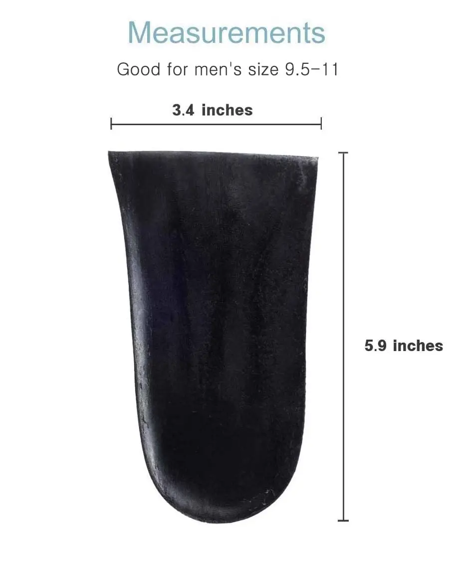 BalanSole Shoe Insert 9mm Heel Lift | Heel Pain Relief & Height Boost (28.5x23x53.5 Inch) - view 2
