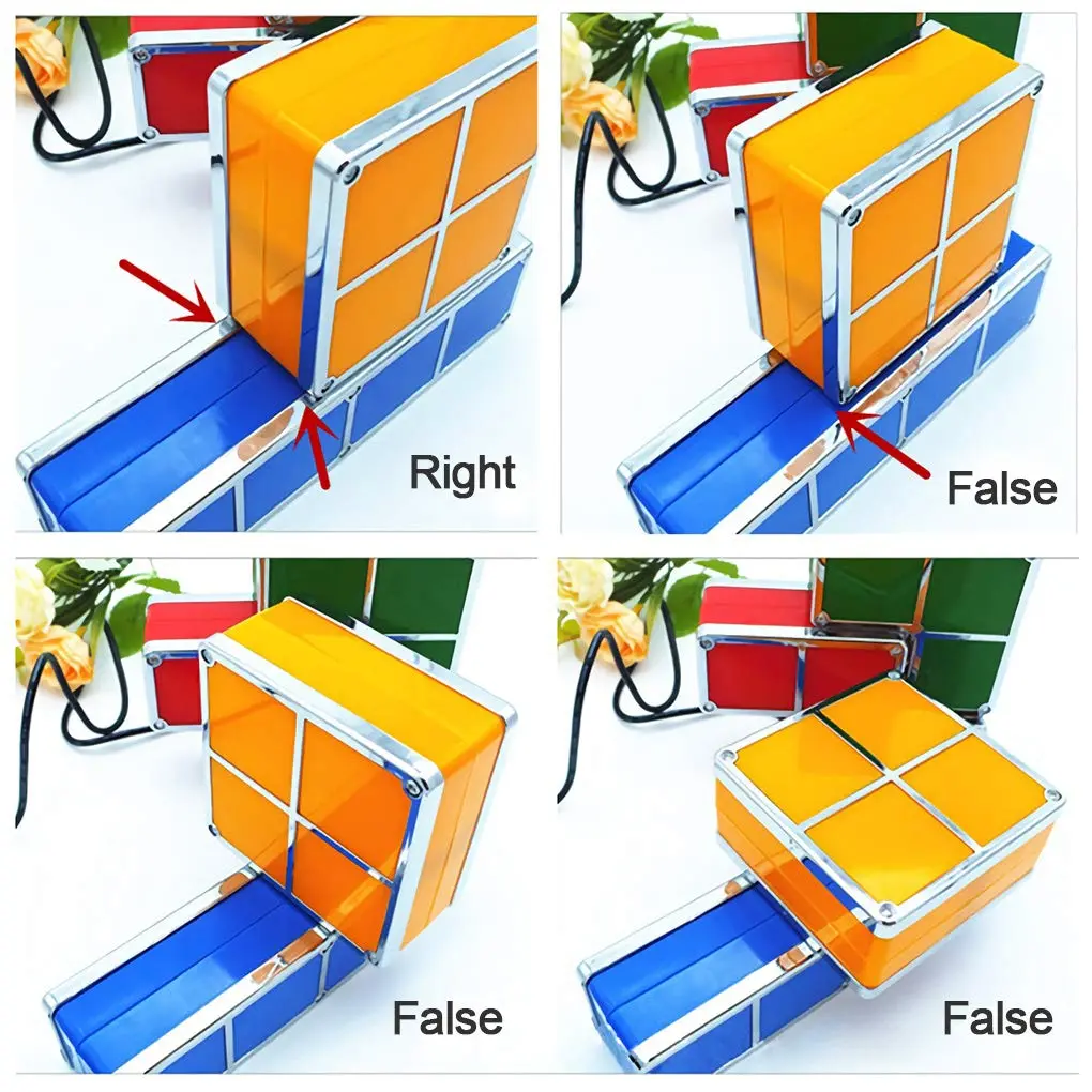 Bitopbi 7 PCS Stackable Night Light 3D Puzzles Toy 7 Colors LED Novelty Desk Lamp for Teens & Adults - view 5