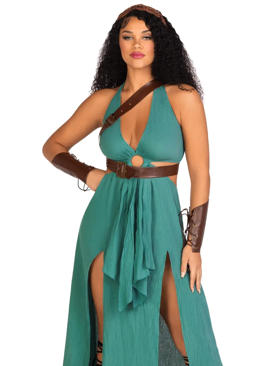 Leg Avenue Women's 4 Piece Warrior Maiden Costume X-Small | Goddess-Style Halloween Costume - main product image