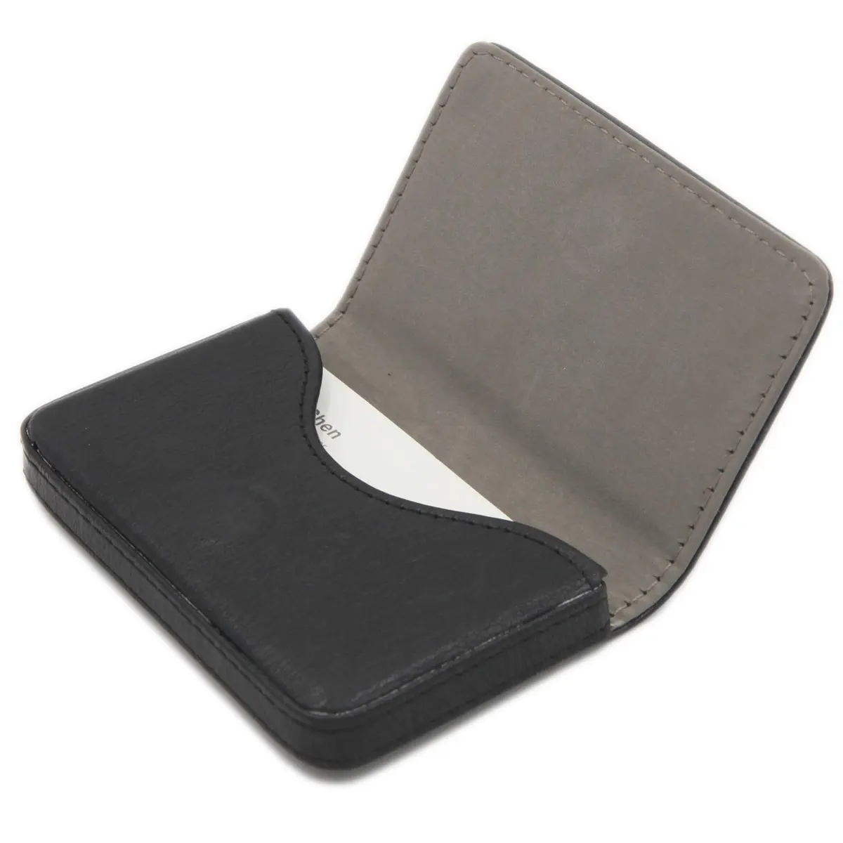 AI-DEE RFID Blocking Wallet Minimalist Leather Business Credit Card Holder Black 8.1cm (3.2in) | Protects Cards from Skimming - main product image