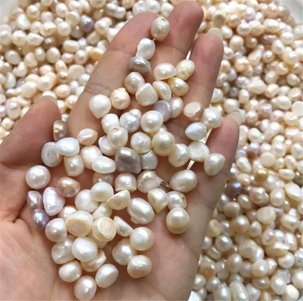 AITELEI Natural Freshwater Pearl Oysters Loose Beads 100g (3.5oz) | Authentic Gemstone for DIY Crafts - view 3