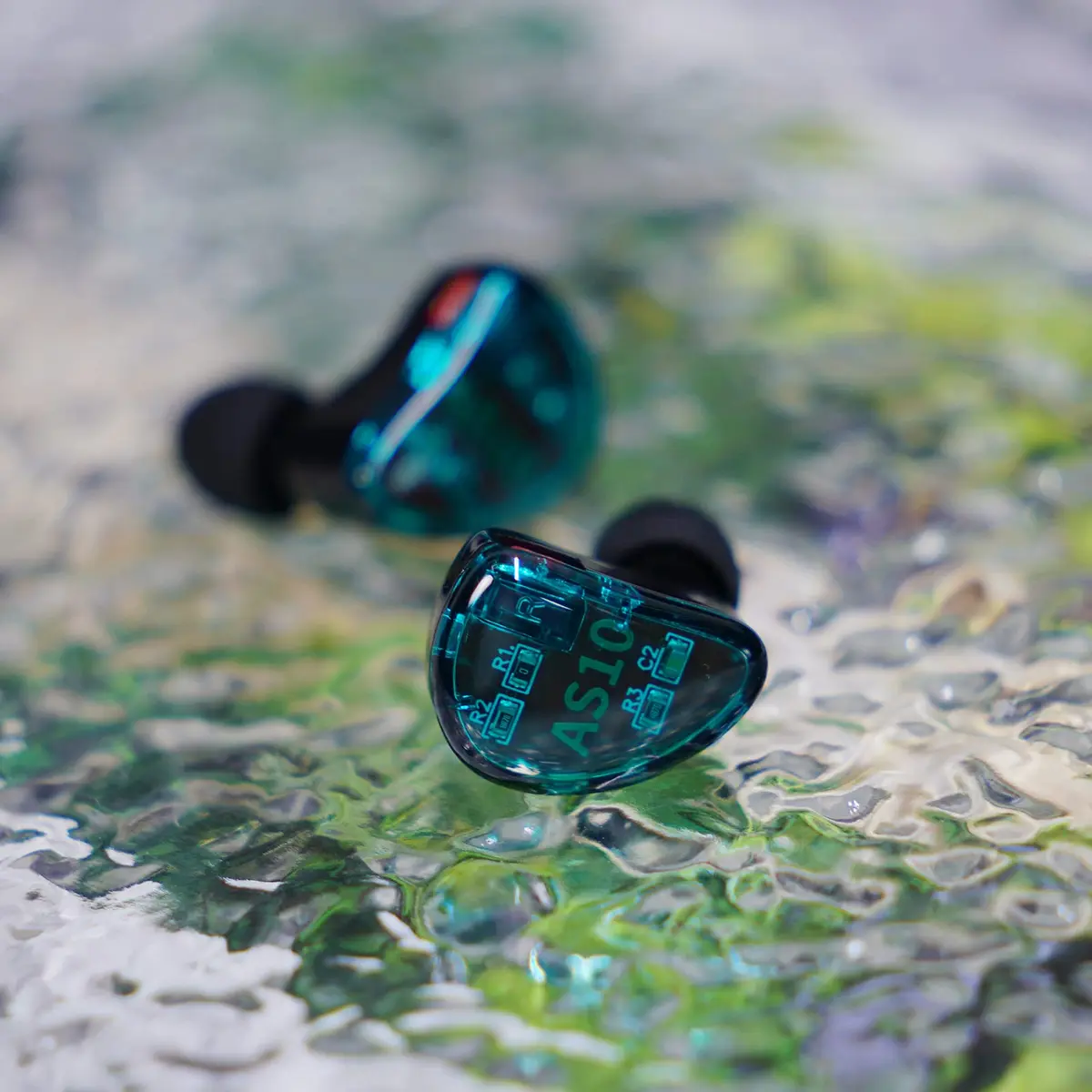 Linsoul KZ AS10 5BA HiFi Stereo In-Ear Monitor Earphones | Detachable 3.5mm Cyan - view 5