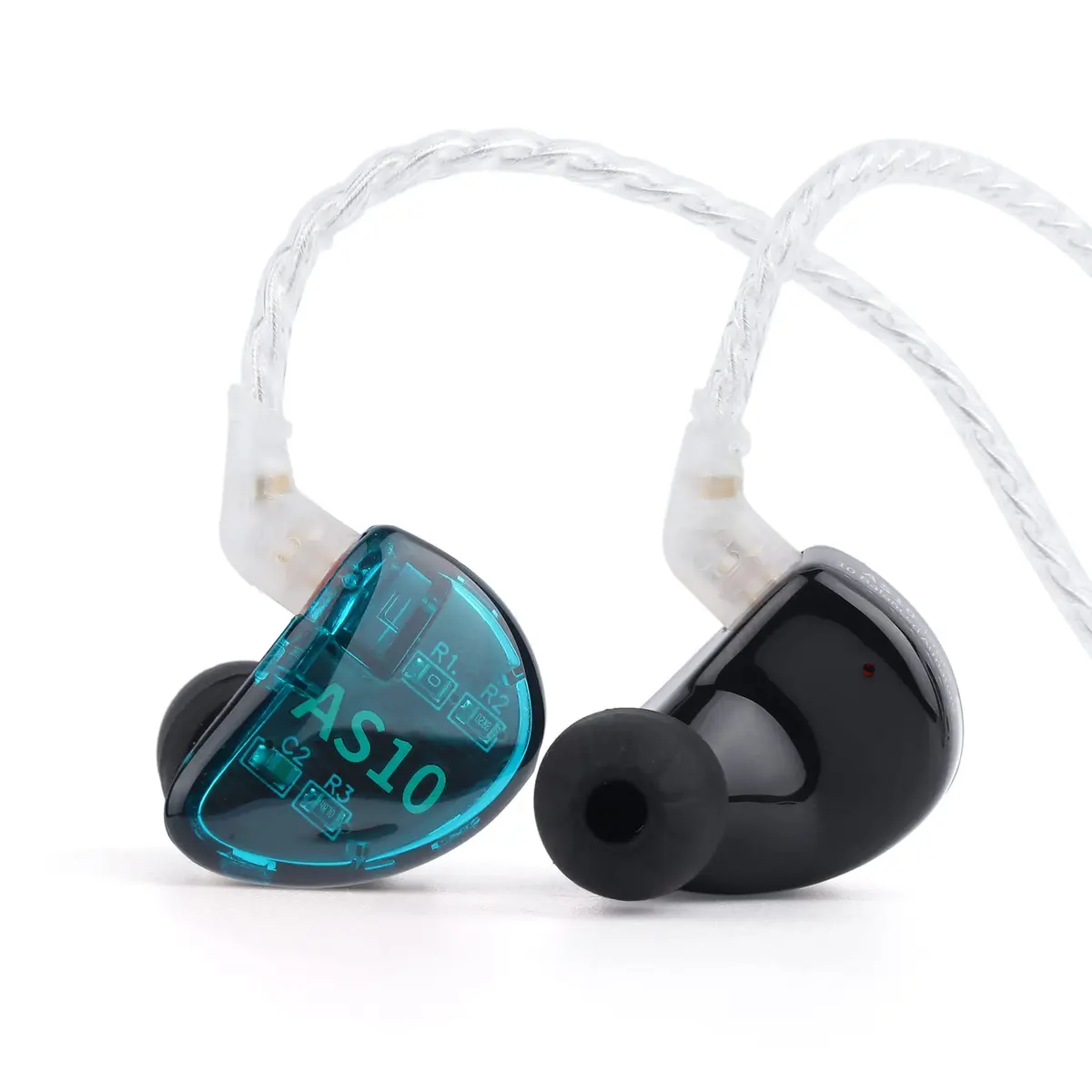 Linsoul KZ AS10 5BA HiFi Stereo In-Ear Monitor Earphones | Detachable 3.5mm Cyan - view 2