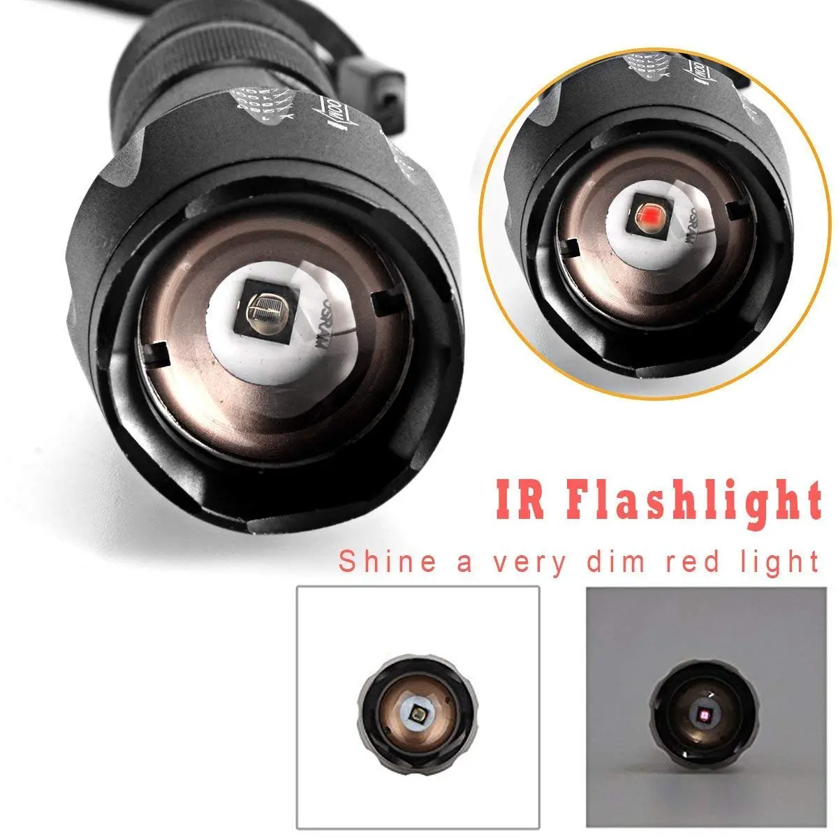ULTRAFIRE IR Illuminator Flashlight, 850nm Focus Adjustable IR Led for Night Vision, Coyote Fox Predator Hunting - view 2