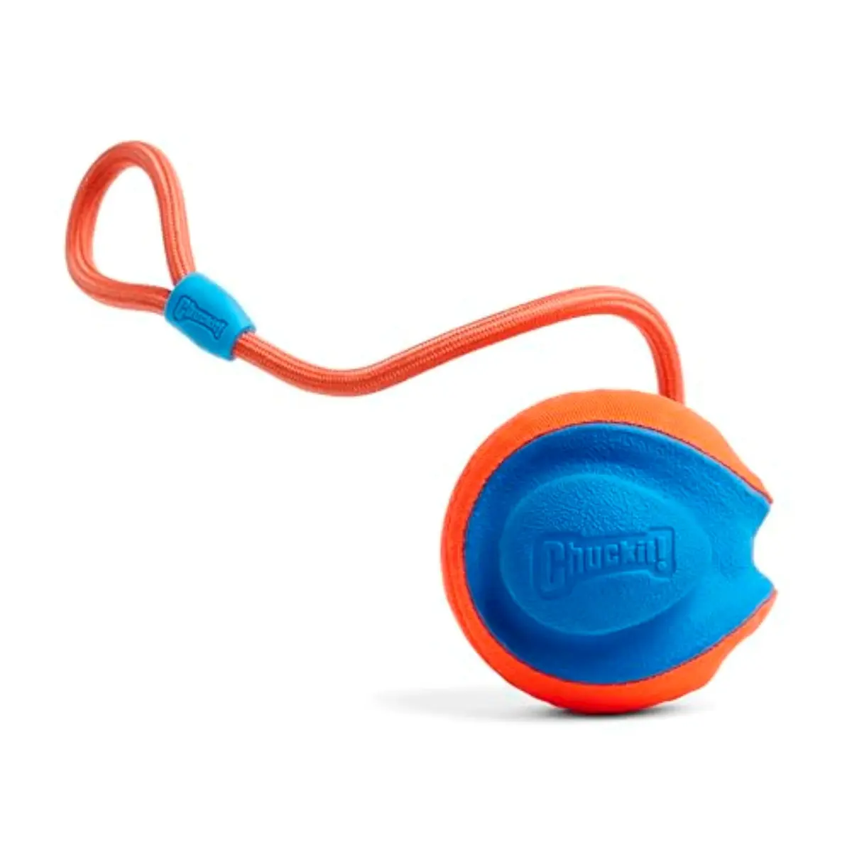 Chuckit! Rope Fetch Dog Toy 14 cm (5.5-in) Ball on Rope | Durable EVA Rubber - main product image