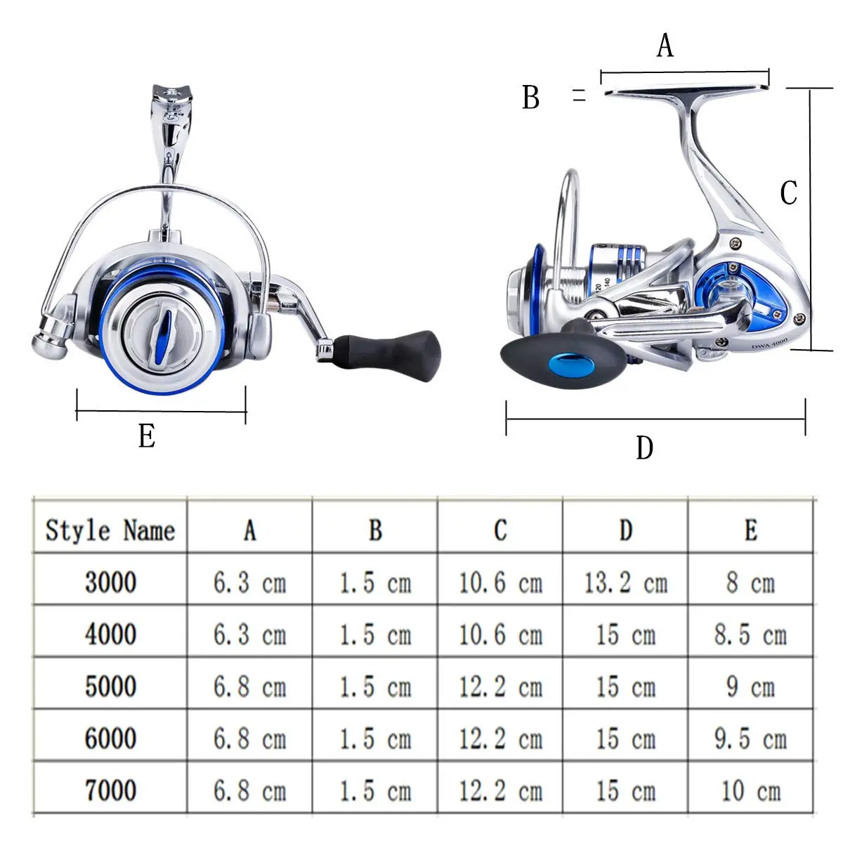 Diwa Spinning Fishing Reels for Saltwater & Freshwater 3000-7000 | Ultra Smooth, Ultralight, Powerful Gear - view 2