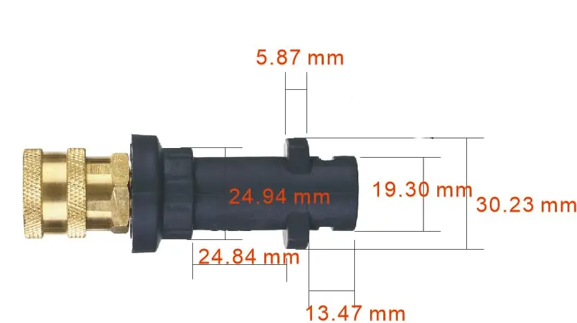 M MINGLE Pressure Washer Gun Adapter to 1/4" QC | Compatible Karcher K2-K7, Brass, Durable, 2000 PSI - view 5