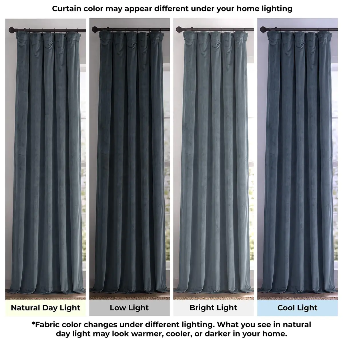 HPD Half Price Drapes Signature Velvet Thermal Blackout Curtains 50W x 84L | Insulated & Privacy-Enhancing (120 chars) - view 4