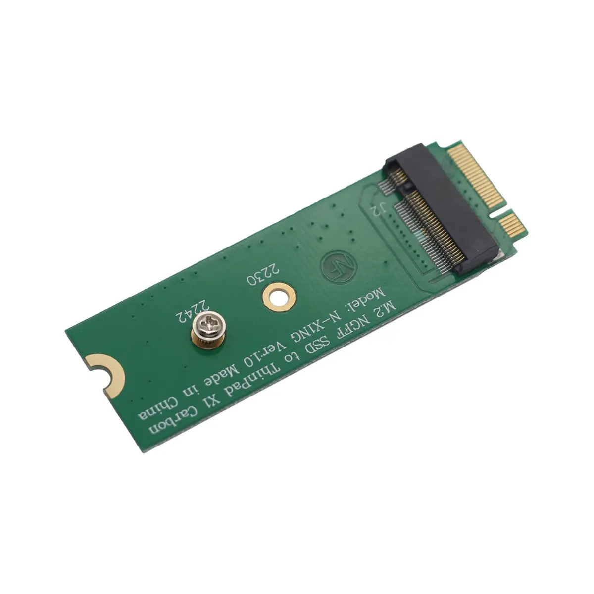 Mustpoint M.2 NGFF SATA SSD to 2013 X1 Carbon Ultrabook Adapter Converter Card, 2230/2242 Sizes | For Lenovo X1 Carbon Ultrabook - view 2
