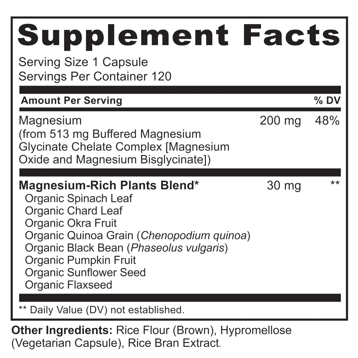 NATURELO Magnesium Glycinate Chelate Complex 200 mg 120 Count | Supports Sleep, Calm, Muscle Cramp & Stress Relief, Gluten Free, Non GMO, with Organic Vegetables - view 3