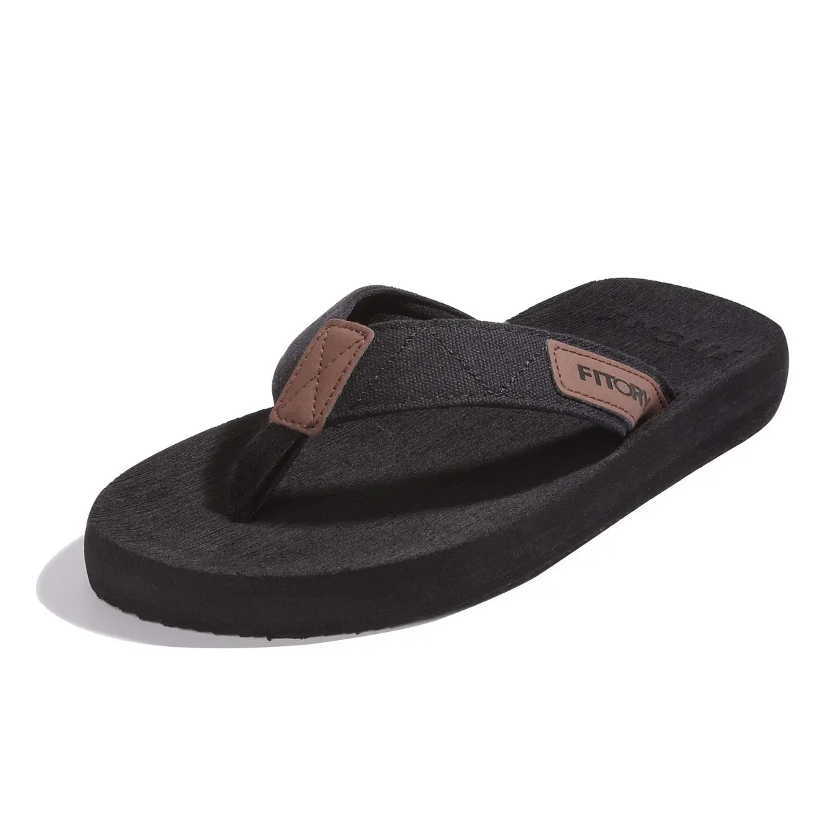 FITORY Men's Flip-Flops, Thongs Sandals Comfort Slippers for Beach | Water-Resistant, Arch Support, Non-slip Sole - main product image