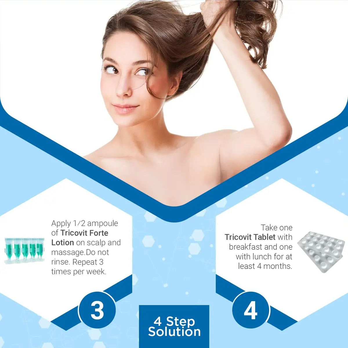 Tricovit Forte Hair Loss Treatment - Hair Growth Products for Women & Men - Sebum Regulator (2.7 Fl Oz) - view 6
