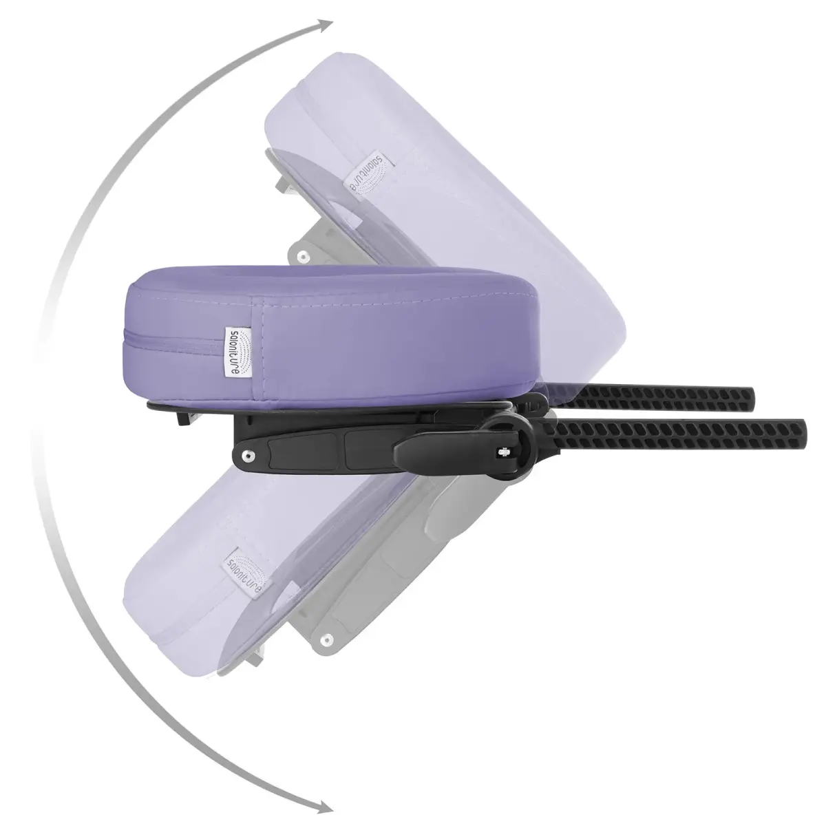 Saloniture Adjustable Massage Table Face Cradle and Pillow 3" Foam - Lavender | Fits Most Standard Portable Massage Tables - view 4