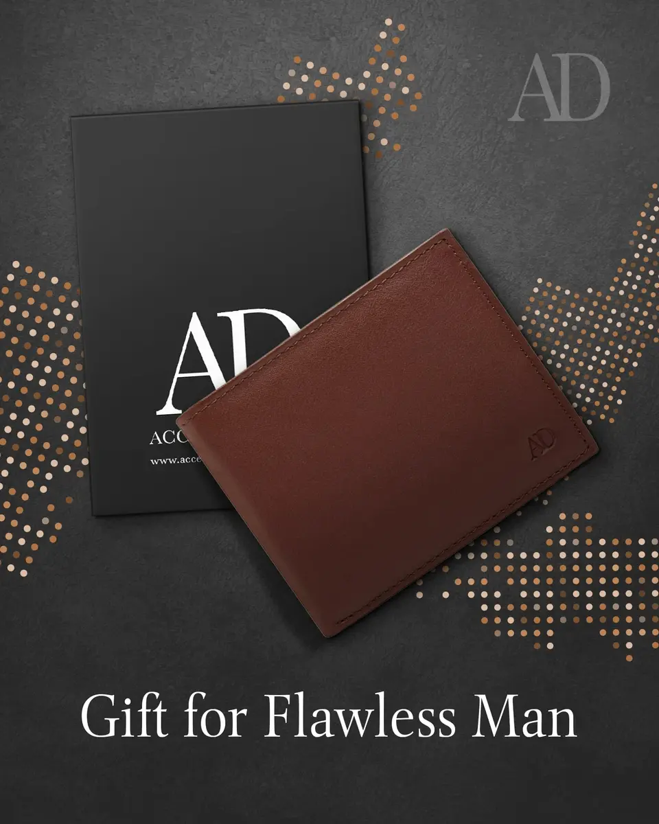 Access Denied Slim Leather Bifold Wallet for Men | RFID Blocking Card Holder with ID Window - view 6