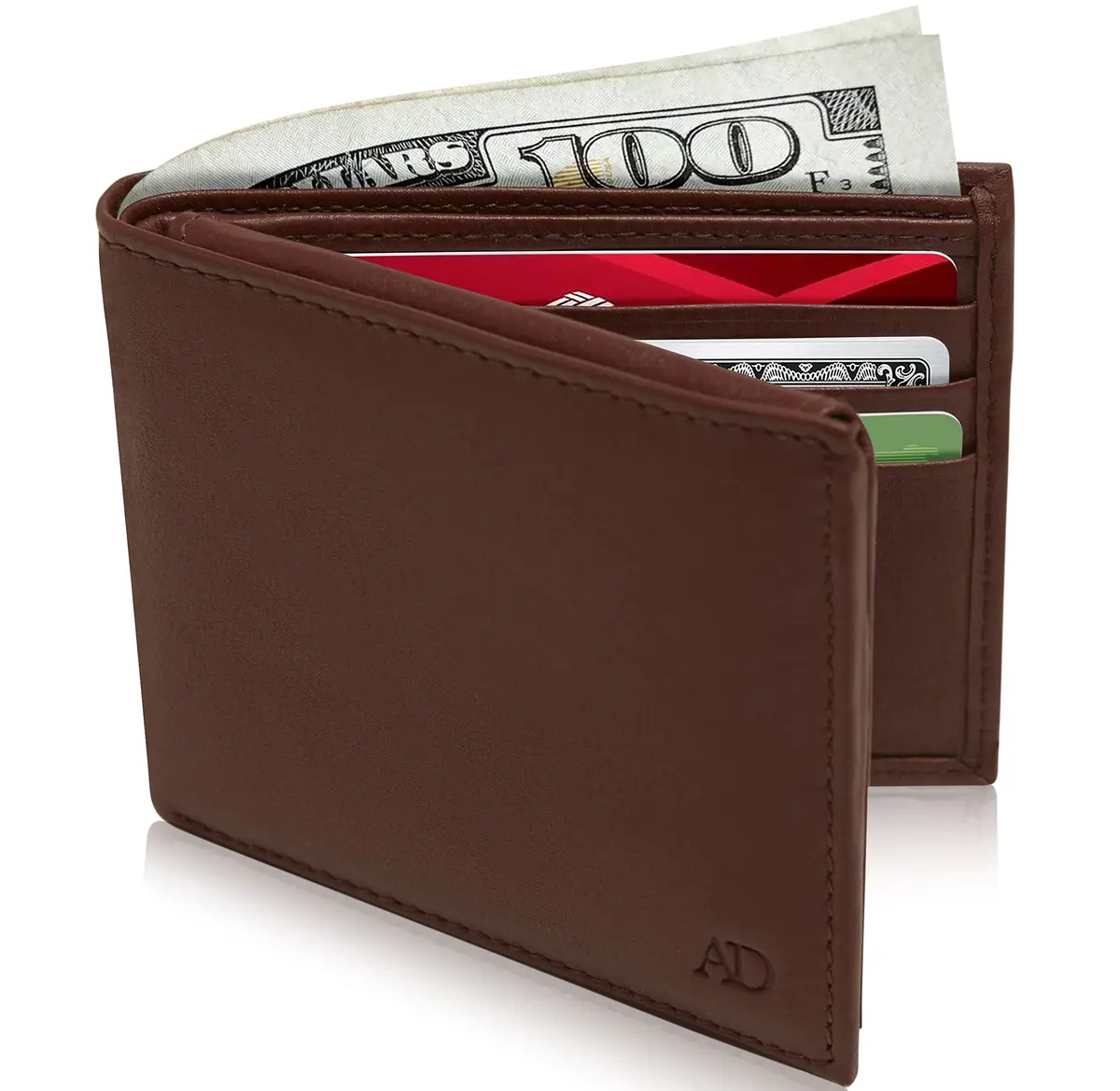 Access Denied Slim Leather Bifold Wallet for Men | RFID Blocking Card Holder with ID Window - view 2