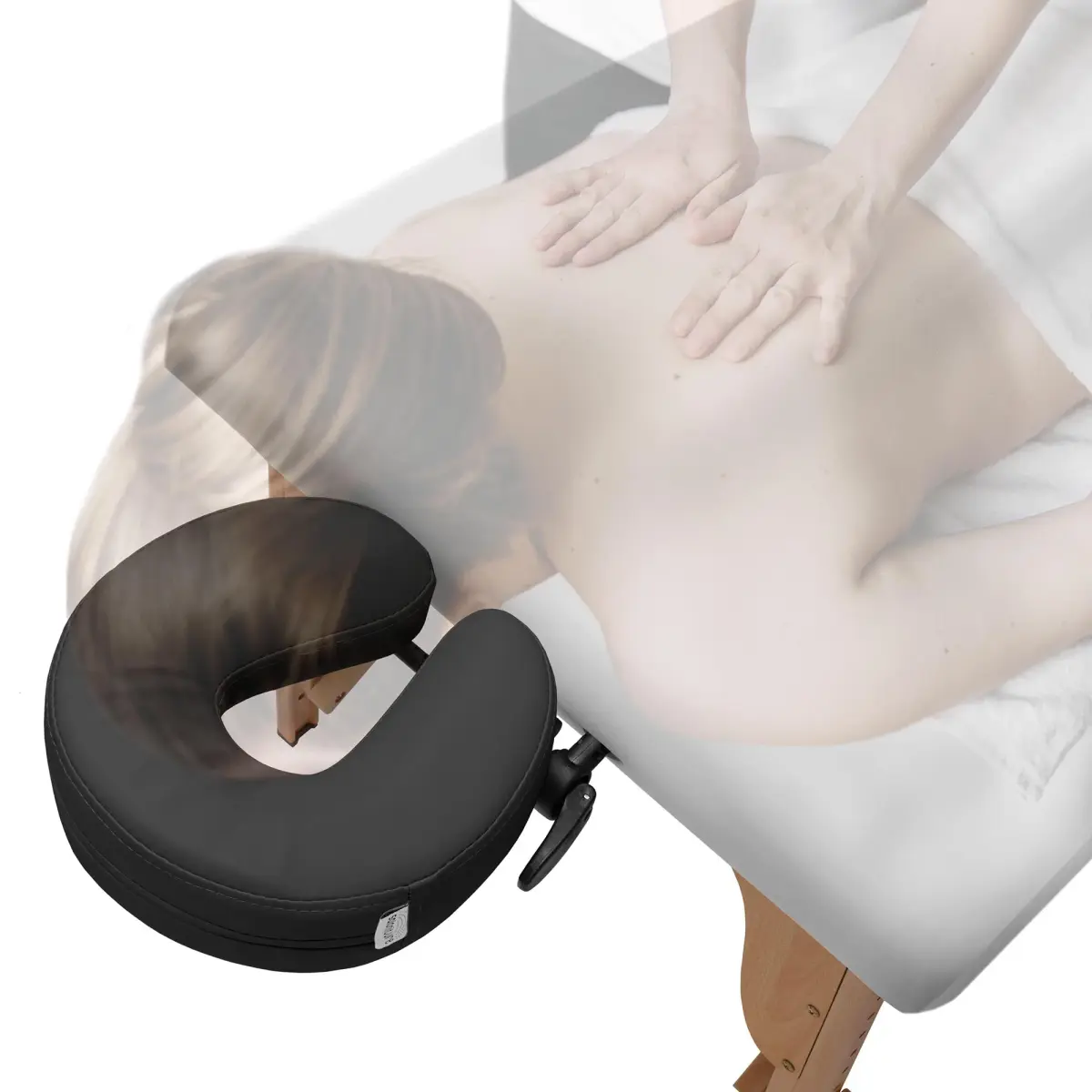 Saloniture Adjustable Massage Table Face Cradle and Pillow with 3" Foam | Fits Most Standard Portable Massage Tables - view 5