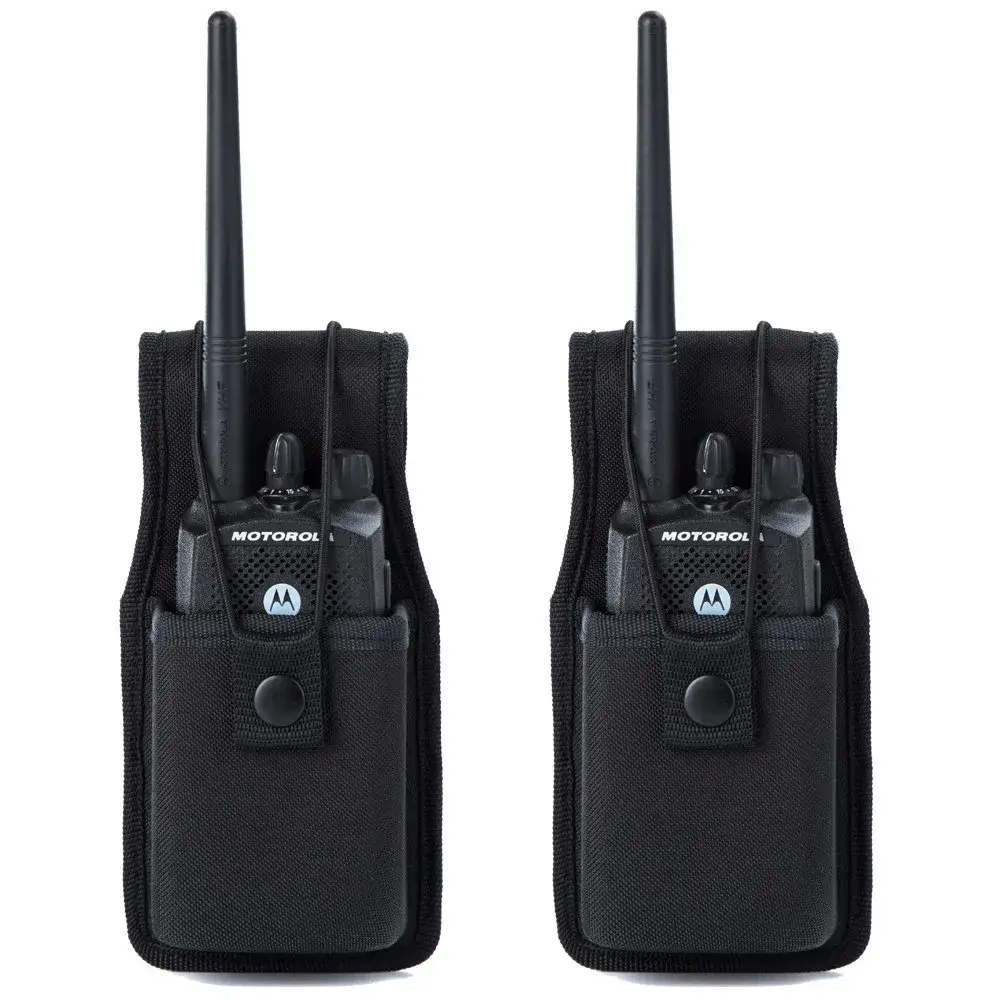 LUITON Universal Radio Case 2 Pack 21.3 cm (7.48" L x 1.97" H x 7.32" W) | Duty Belt Holster for Motorola Radios - main product image