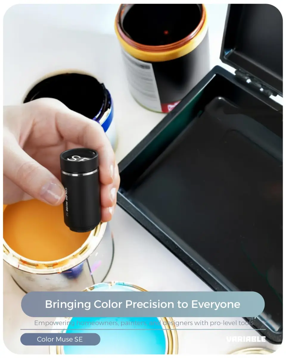 COLOR MUSE SE Colorimeter Paint Color Matching Tool with Calibration Cap | 3cm (1.18in) Device - view 8