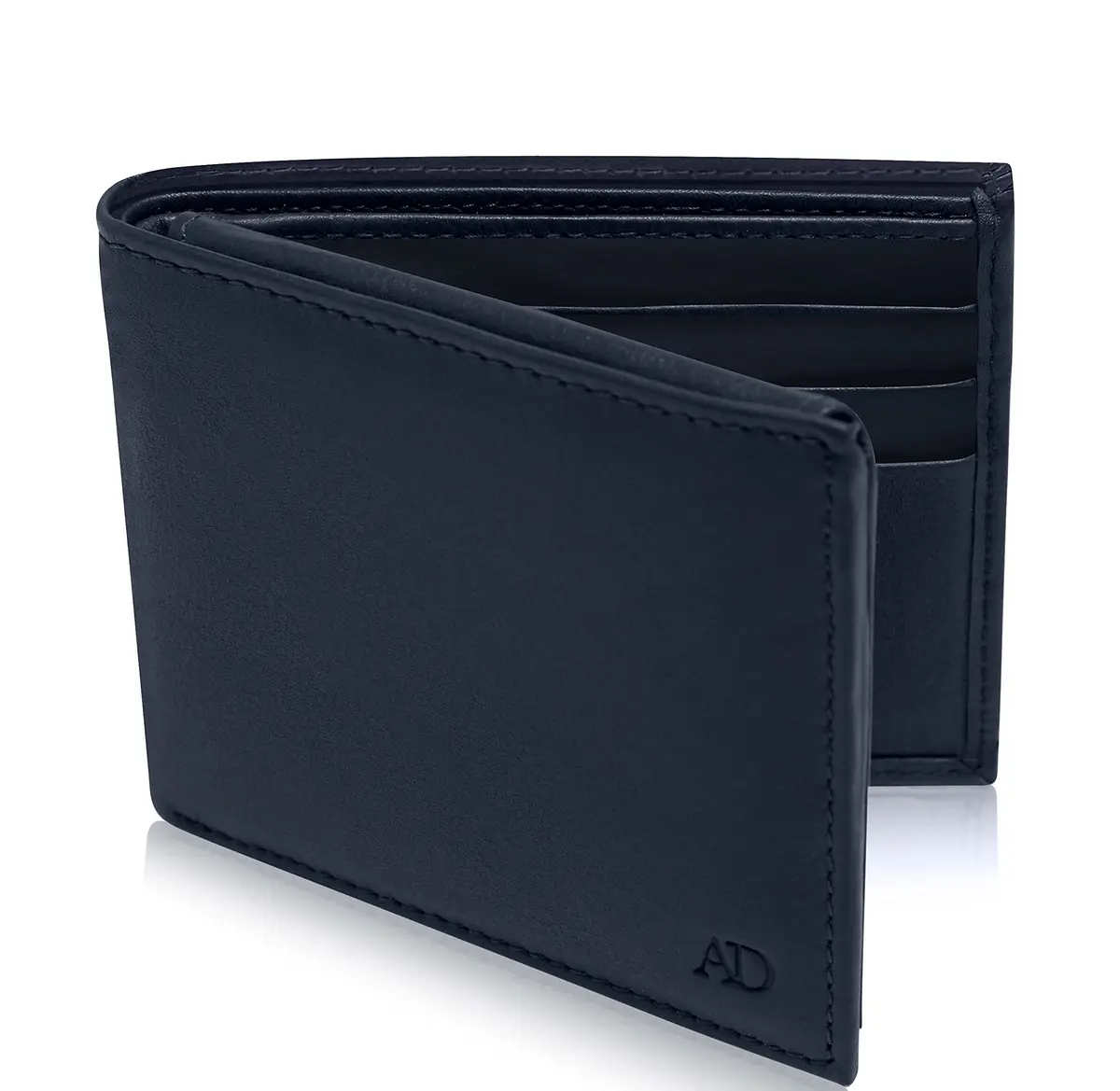 Access Denied Slim Leather Bifold Wallets For Men - Minimalist Mens Wallet RFID Blocking Card Holder With ID Window Gifts For Men - main product image