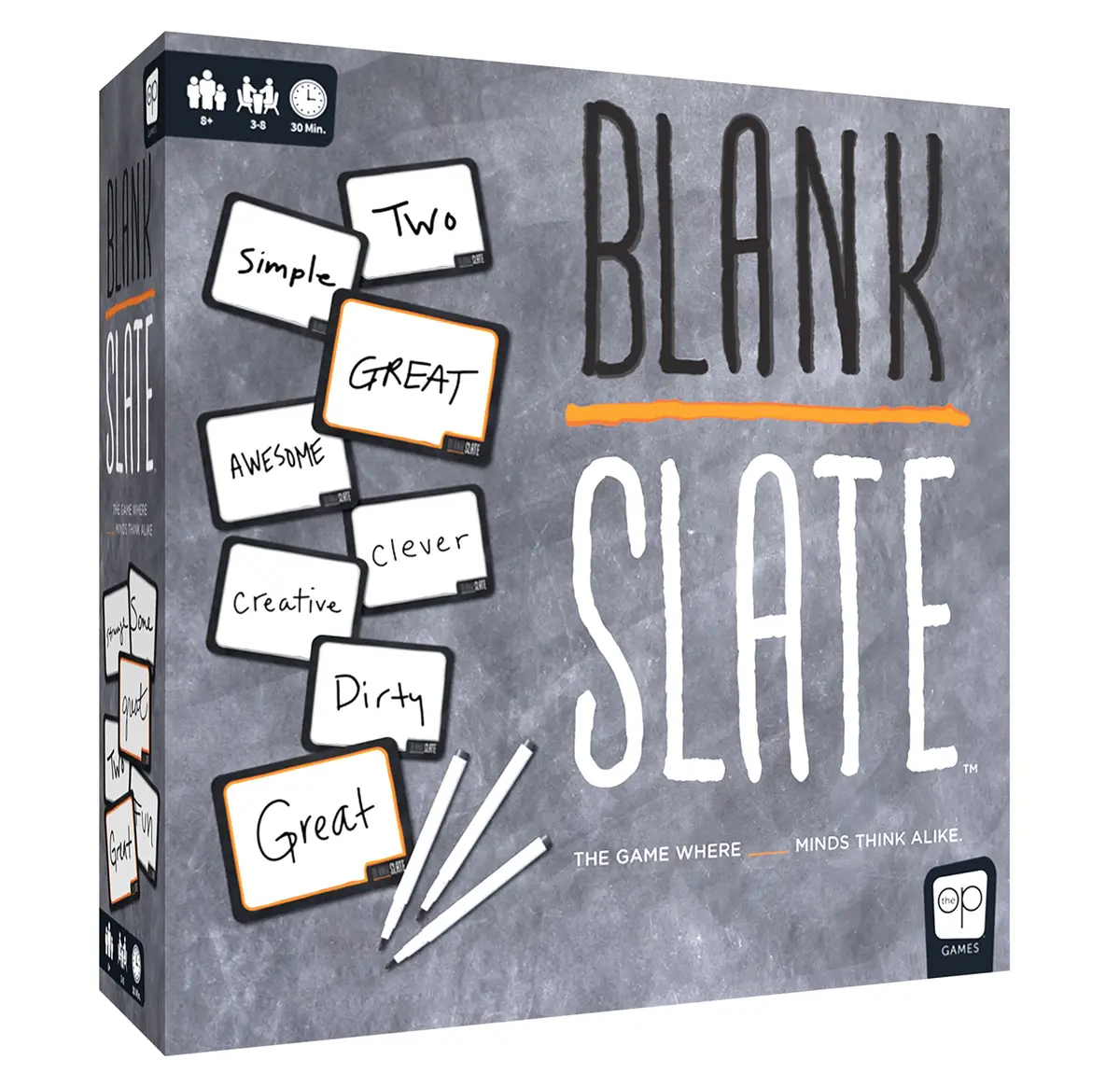 USAOPOLY Blank Slate Board Game | Family & Party Word Prediction Game, 8+ Players, 20-35 Min - main product image