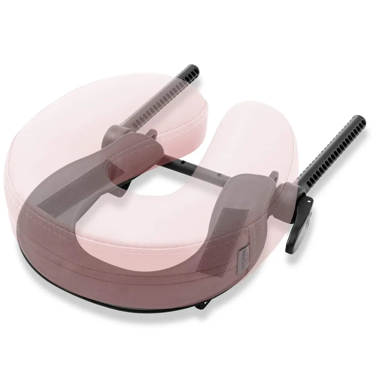 Saloniture Adjustable Massage Table Face Cradle and Pillow 3" Foam - Pink | Universal Fit for Portable Tables - view 3