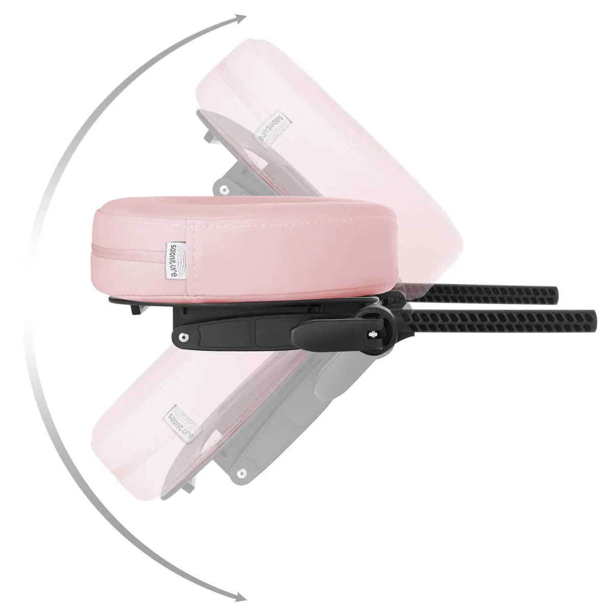 Saloniture Adjustable Massage Table Face Cradle and Pillow 3" Foam - Pink | Universal Fit for Portable Tables - view 4