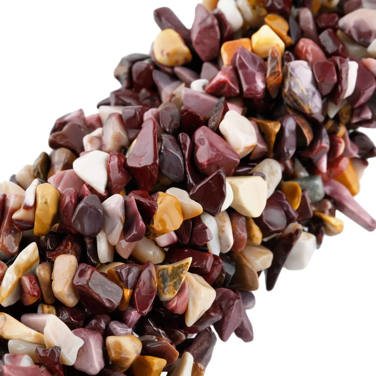 TUMBEELLUWA Mookaite Crystal Chips 5-8mm | Unique Jewelry Beads for DIY Crafts - main product image
