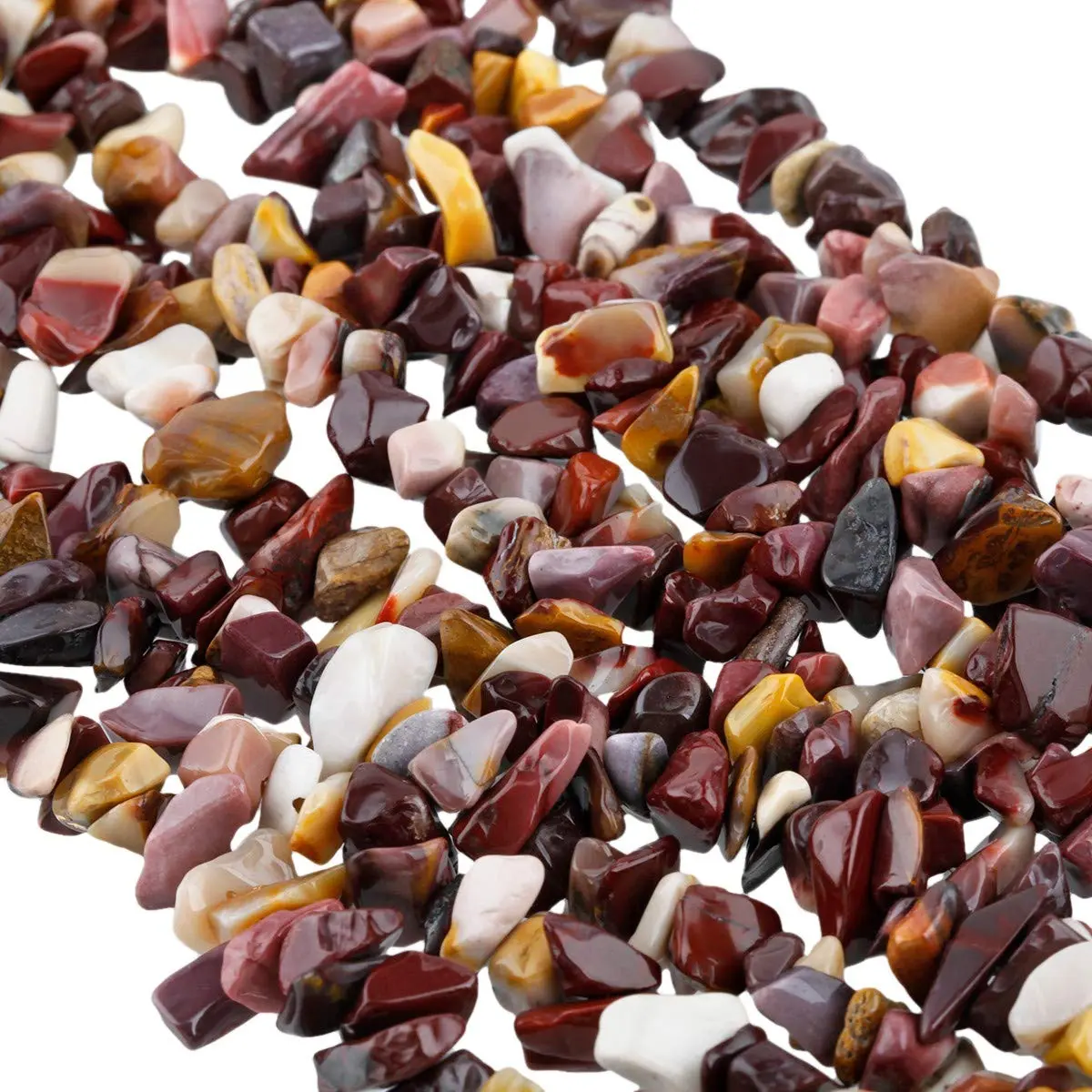 TUMBEELLUWA Mookaite Crystal Chips 5-8mm | Unique Jewelry Beads for DIY Crafts - view 5