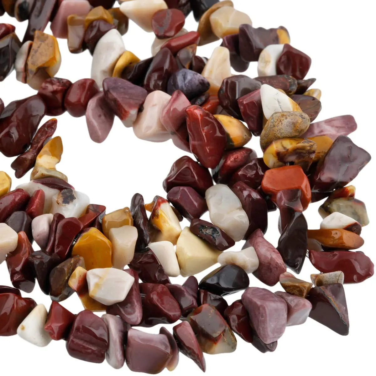 TUMBEELLUWA Mookaite Crystal Chips 5-8mm | Unique Jewelry Beads for DIY Crafts - view 2